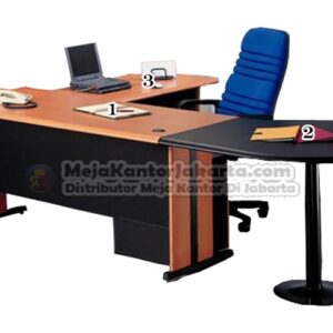 Meja Kantor UNO Warna Cherry - 1