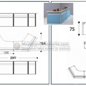 Meja Kantor Modera MRTG-1112