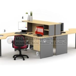 Set Meja Kantor HighPoint Workstation 3