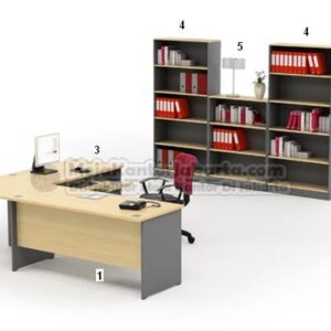 Set Meja Kantor HighPoint Workstation 4